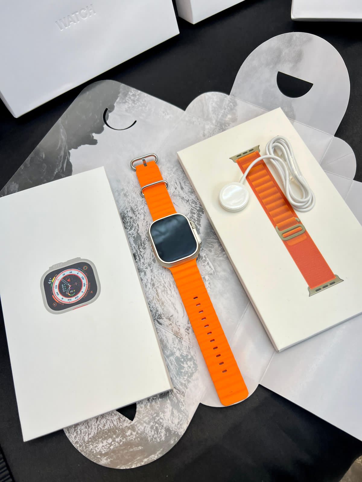 SERIES 8 ULTRA WATCH- 49 MM SIZE DUEL STRAP(APPLE LOGO)