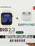 i20 Ultra Max Smartwatch + Wireless Earphones (10-in-1 Combo Set)