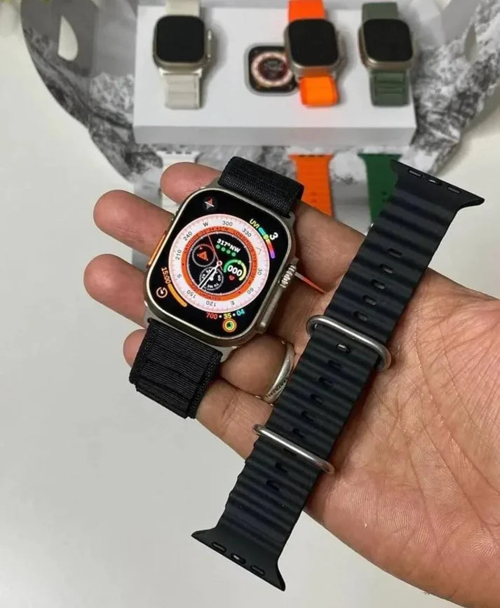 SERIES 8 ULTRA WATCH- 49 MM SIZE DUEL STRAP(APPLE LOGO)